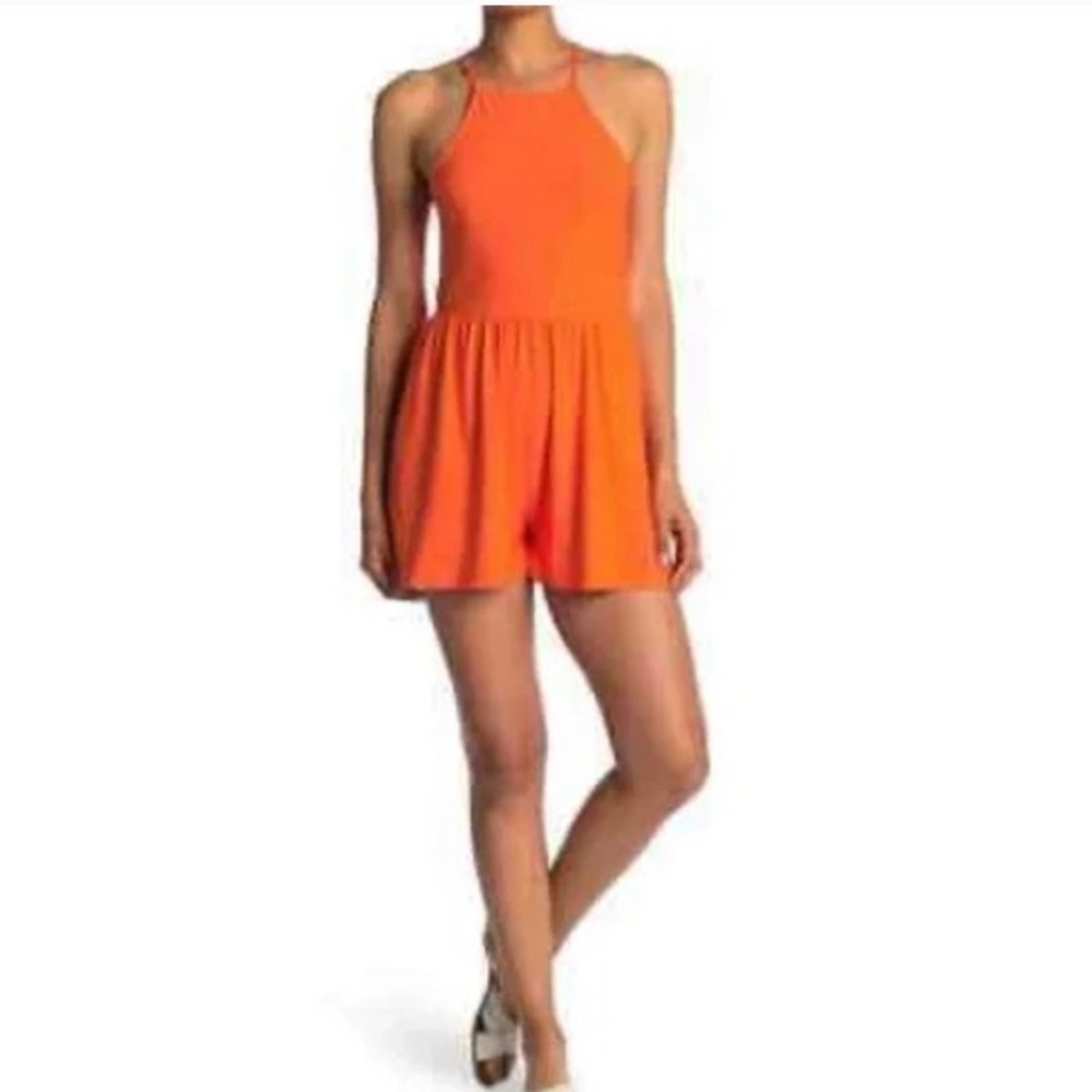 Abound Orange Romper